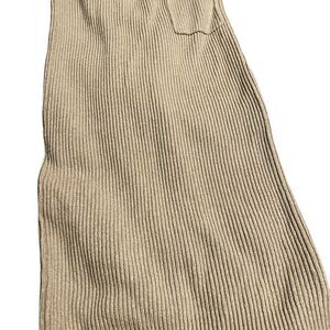 Chouyatoo size XS Ribbed Knit Tan Skirt perfect like new